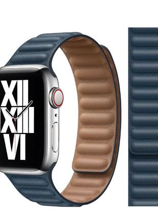 Шкіряний ремінець Apple Leather Link [L] for Watch 41/40/38mm,...