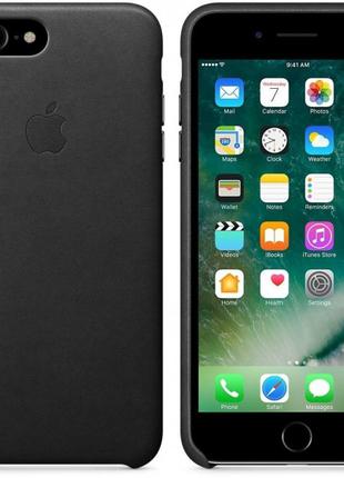 Чехол-накладка Apple Leather Case for iPhone 7/8 Plus, Black (...