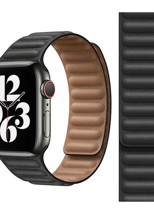 Шкіряний ремінець Apple Leather Link [S] for Watch 45/44/42mm ...