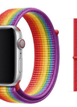Тканинний ремінець Apple Watch Sport Loop 44/45/49mm, Pride Edit.