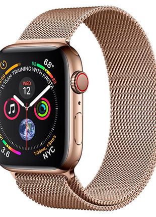 Б/У Смарт-часы Apple Watch Series 4 40mm LTE Gold Steel w. Gol...