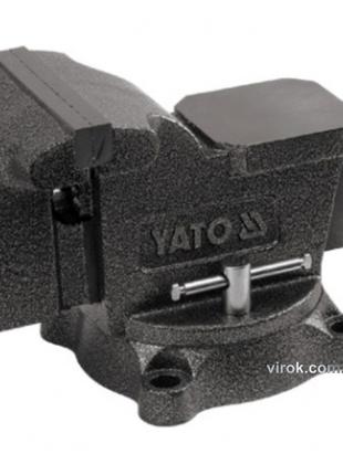 Тиски слесарные YATO поворотные с наковальней 100 мм 7 кг YT-6501