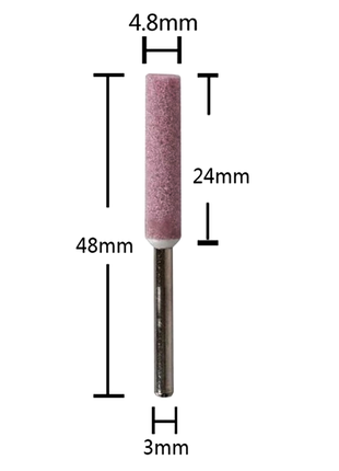 Набор шлифовальных головок для заточки пил. 4.8 мм. 10 шт