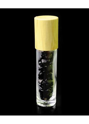 Аромароллер парфюмерный с камнями Обсидиан (10 мл)