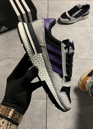 Adidas zx 500 violet gray.
