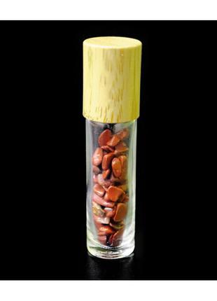 Аромароллер парфюмерный с камнями Красная Яшма (10 мл)