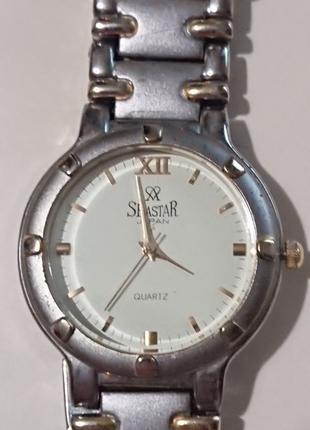 Наручные кварцевые часы "Seastar" с браслетом. Модель № 1245.