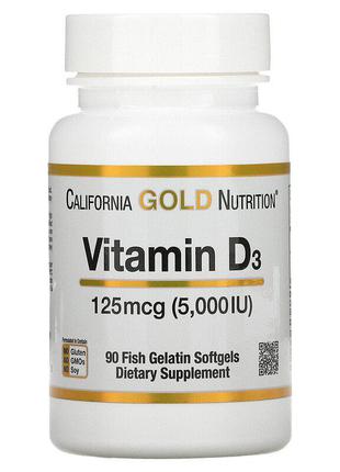 Новое - запечатано california gold nutrition, витамин d3, 125 ...