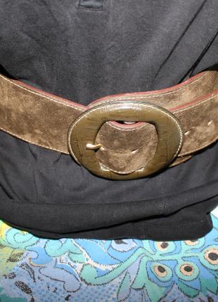 Женский кожаный ремень,цвета темный хаки размер М р