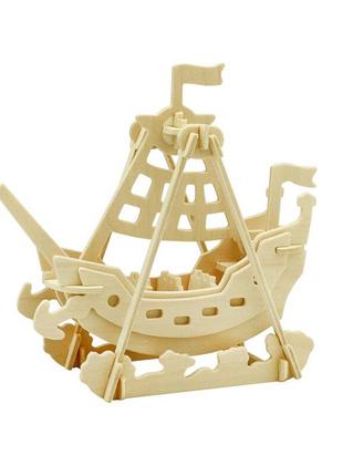 Деревянный 3D конструктор Robotime JP264 Лодка-качели