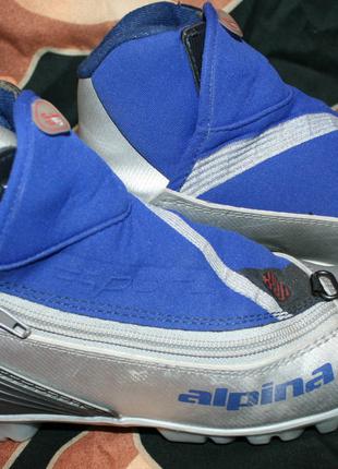 Дитячі лижні черевики Alpina Sport, з кріпленням NNN