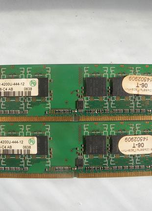 Оперативная память Hynix DDR2 512MB 1Rx8 PC2-4200U-444-12