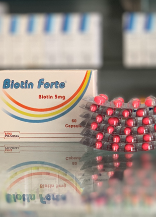 Biotin Forte Биотин Форте витамины для роста волос 60 капс Египет