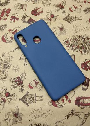 Чехол Silicone Cover Samsung A20S Синий