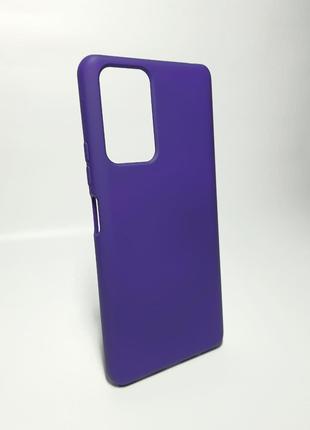 Чехол для Xiaomi Redmi Note 10 Pro (Soft Silicone Case) фиолет...