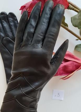 Кожаные перчатки alpa gloves черные н.3