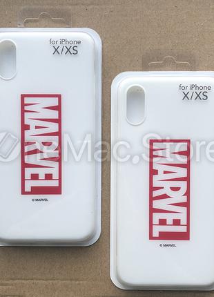Чехол Marvel для iPhone XS (белый/white)