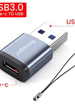 Адаптер Essager Type C to USB 3.0, OTG, перехідник