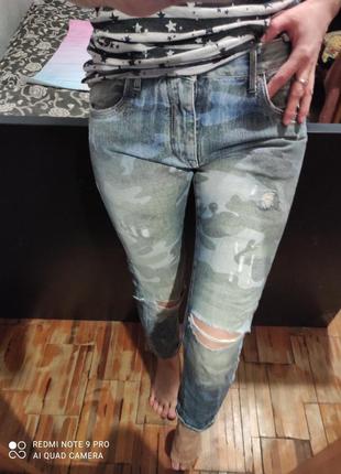 Котоновые джинсы devergo р 26