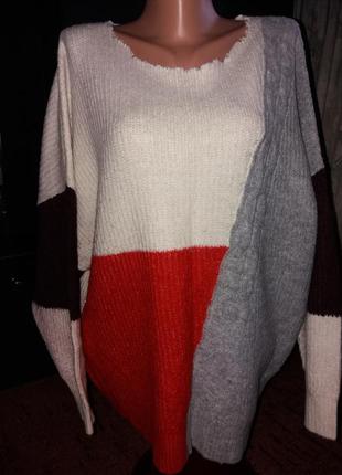 Распродажа-модный свитер батал оверсайз бренда f&f p.14/42