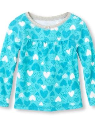 Реглан кофта свитер для девочки сердечки сердца