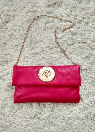 Шкіряна сумка клатч Mulberry оригінал номерна 373140
