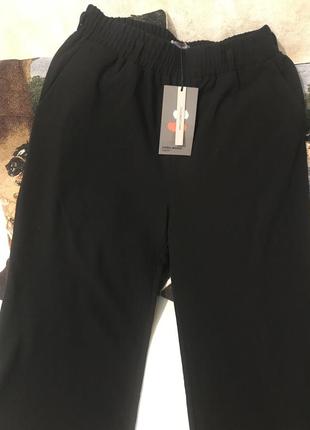 Чёрные широкие брюки/штаны vero moda