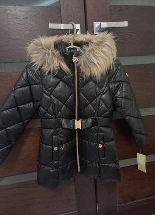 Зимняя куртка парка пуховик для девочки  michael kors 122