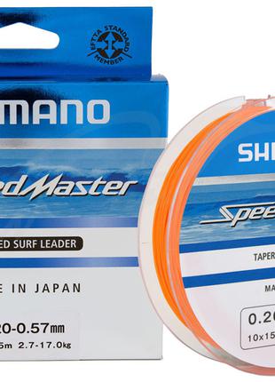 Шоклидер Shimano Speedmaster Tapered Surf Leader 10X15m 0.26-0...