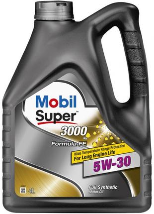 Моторное масло Mobil Super 3000 X1 Formula FE 5W-30 4 л