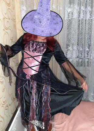 Платье на хеллоуин колдунья, ведьмочка