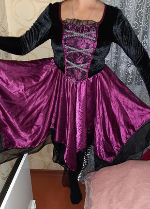 Платье на хеллоуин колдунья, ведьмочка