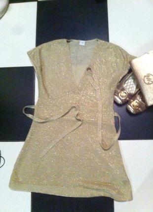 Платье-туника золотого цвета new look