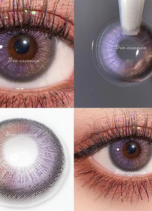 Коричневый+Фиолетовый контактные линзы VIOLETTE