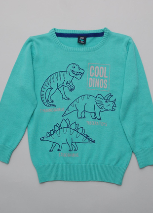 Свитшот джемпер свитер для мальчика с динозавром kiki&koko 92 ...