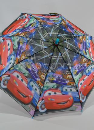 Зонтик детский "Mario" для мальчика с машинками на 5-10 лет