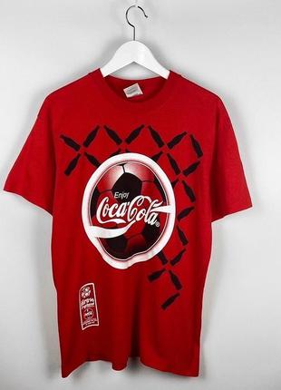 Винтажная футболка coca cola с евро 1996 года