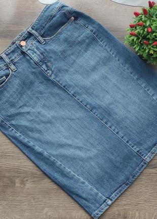 Джинсовая юбка карандаш, р.m/l, тм cambio jeans