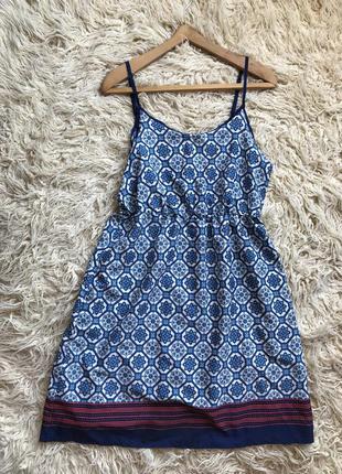Сарафан платье,легкий голубой сарафан