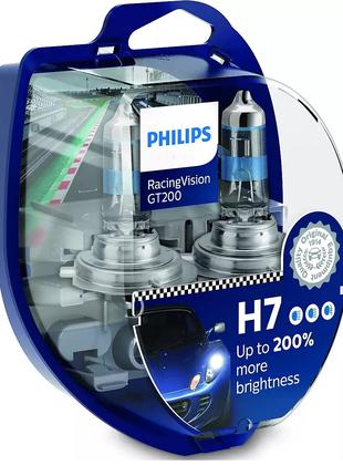 Комплект галогеновых ламп PHILIPS 12972RGTS2 H7 55W 12V Racing...