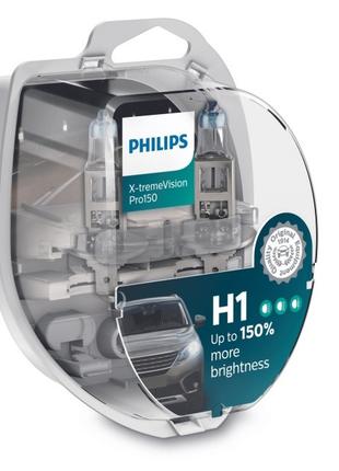 Комплект галогеновых ламп PHILIPS 12258XVPS2 H1 55W 12V P14,5s...