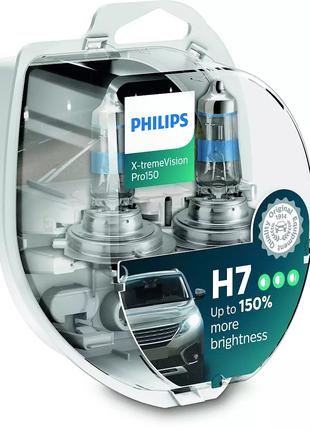 Комплект галогеновых ламп PHILIPS 12972XVPS2 H7 55W 12V X-trem...