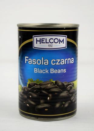 Фасоль черная консервированная Helcom 400г/240г (Польша)