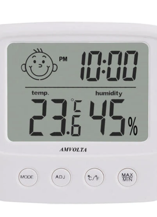 Портативний цифровий термометр з гігрометром вимірювач вологості
