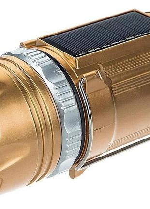 Кемпинговый фонарь Gsh-9688 gold (солнечная панель, power bank)