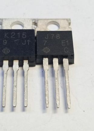 Польові транзистори 2SJ78  2SK215.
