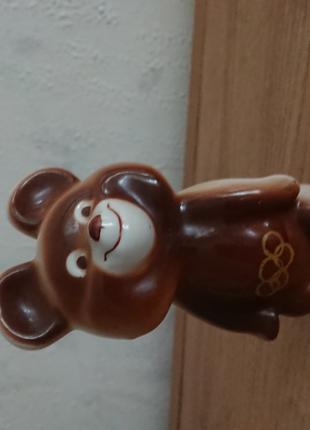 Фігурка олімпійський ведмедик, порцеляна, СРСР, олімпіада-80, 11.