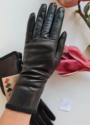Кожаные перчатки alpa gloves с кроликом н.6