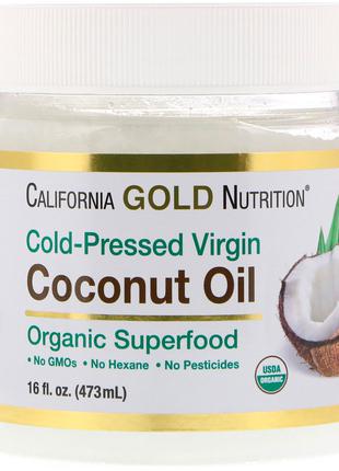 California Gold органическое нерафинированое кокосовое масло 473м