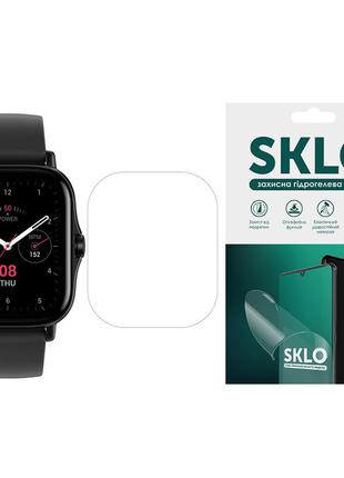 Защитная гидрогелевая пленка SKLO (экран) 4шт. для Amazfit GTS